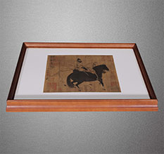 漳县书画装裱配框服务案例